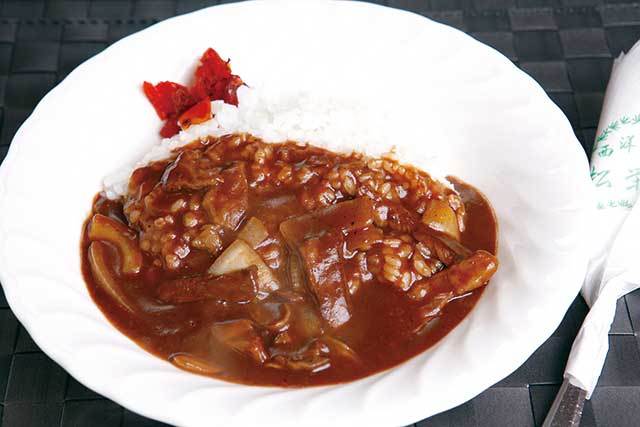 松栄亭（淡路町） ハヤシライス 1000円 デミグラスソースが香ばしさを感じさせる人気のメニュー。