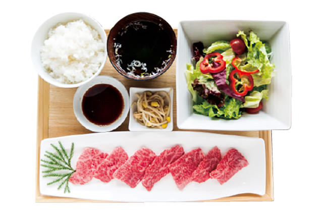  A5和牛焼肉セット （ライス・スープ・サラダ・惣菜付） 1,296円※価格改定の予定あり｜黒毛和牛一頭買焼肉　醍醐 銀座店