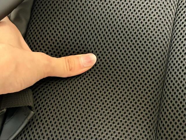 【ワークマン ベーシックバックパックⅡ】背面のクッションはメッシュになっていてムレにくい仕様です