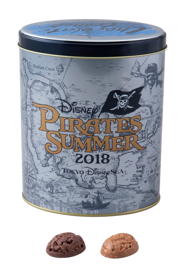 チョコレートクランチ ¥1,700 ※36個（ミルク（青色柄袋）18個、黒糖味（茶色柄袋）18個）｜東京ディズニーシー「ディズニー・パイレーツ・サマー」2018年