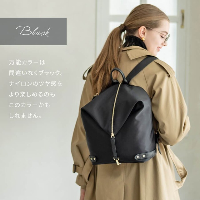 【HAYNI / Nylon Alba ナイロン アルバ】万能カラーのブラック