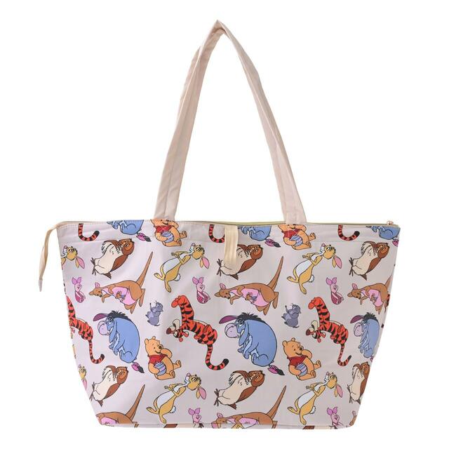 プー&フレンズ 保冷バッグ 折りたたみ式 総柄 Cool Tote 2,800円