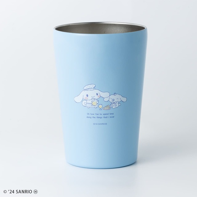 【シナモロール 真空断熱カフェタンブラー】背面もかわいい