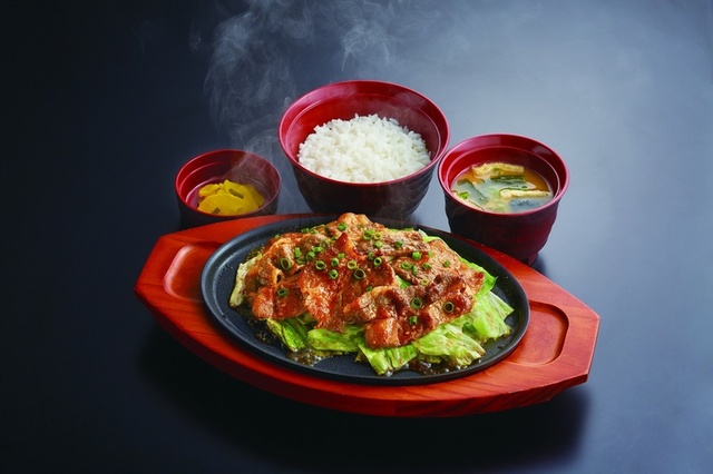 鉄板焼き牛カルビ定食