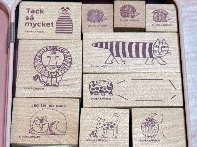 小さめスタンプは手帳やカレンダーにも使いやすいサイズ