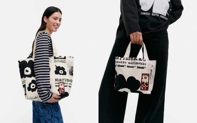 【マリメッコ「ウニッコ トリビュート」】(左) トートバッグ￥27,500 (右) トートバッグ ￥16,500