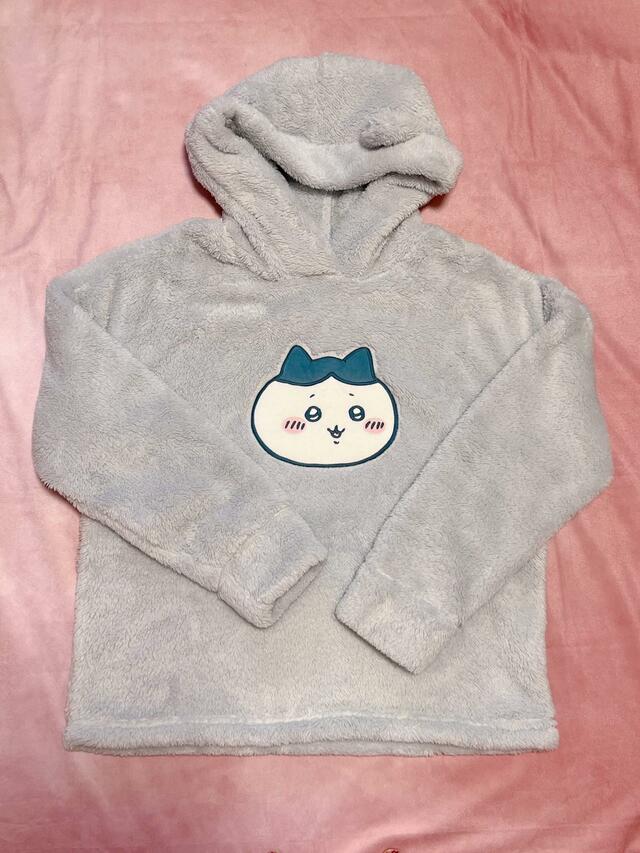 【GU×ちいかわコラボ第2弾：マシュマロフィールラウンジセット（長袖）Chiikawa】淡いライトブルーがかわいい！