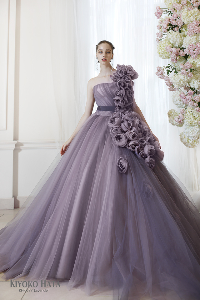 KIYOKO HATA（キヨコハタ）新作ウェディングドレス　KH-0587_Lavender
