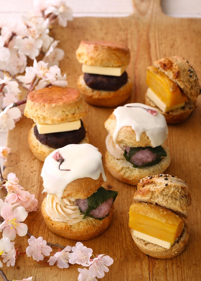 お花見スコーンサンドセット