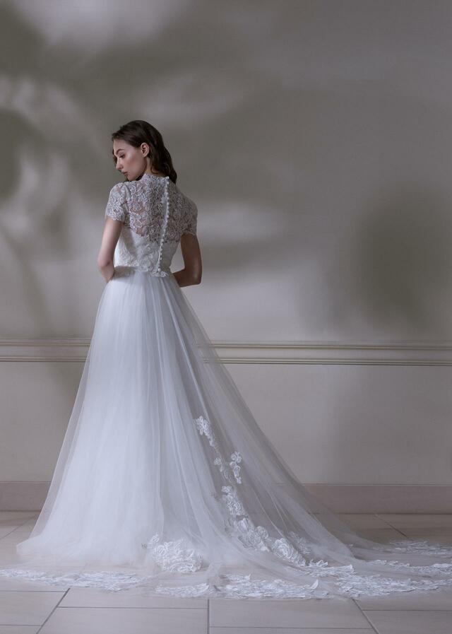 「DAVID K NEW YORK(デヴィッド ケイ ニューヨーク)」新作ウェディングドレス NY-0130_Offwhite