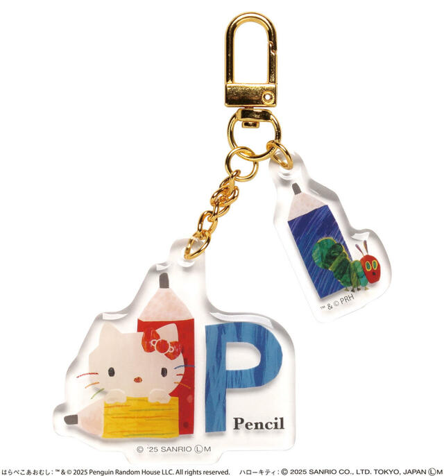 Pencil【はらぺこあおむし×ハローキティ ツインアクリルキーホルダー】