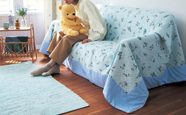 ウォッシュキルトのマルチカバー・ソファカバー「クラシック・プー」｜￥9,990～14,900 （税込）