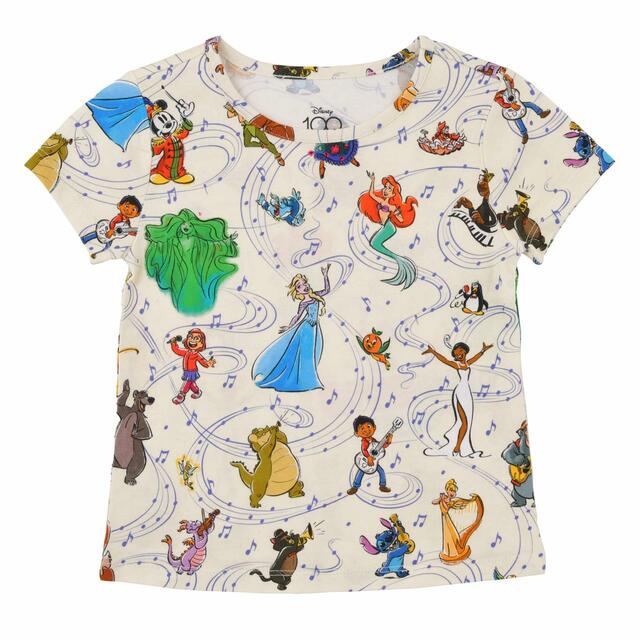 ディズニーキャラクター キッズ用半袖Tシャツ 総柄 Disney100 Special Moments 3,300円