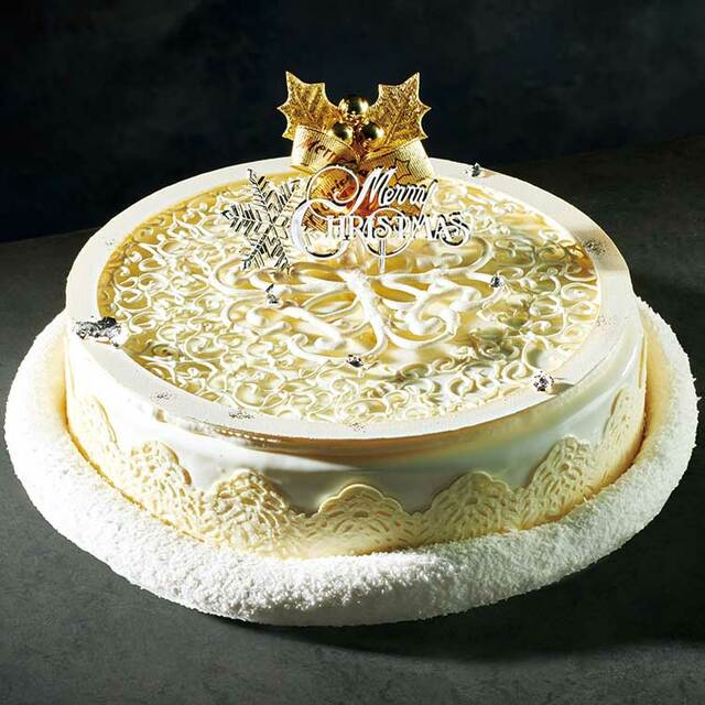 「『ヒルトン東京』ホワイトクリスマス」＜（直径約18cm）8,000円【限定30台】＞【小田急百貨店新宿店 「2023年 クリスマスケーキ」 】
