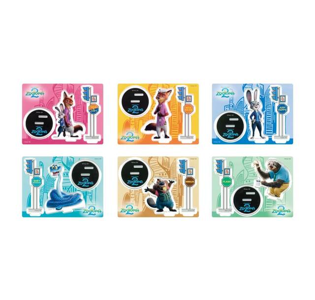 G賞：アクリルスタンドプロップス｜Happyくじ『ズートピア2』