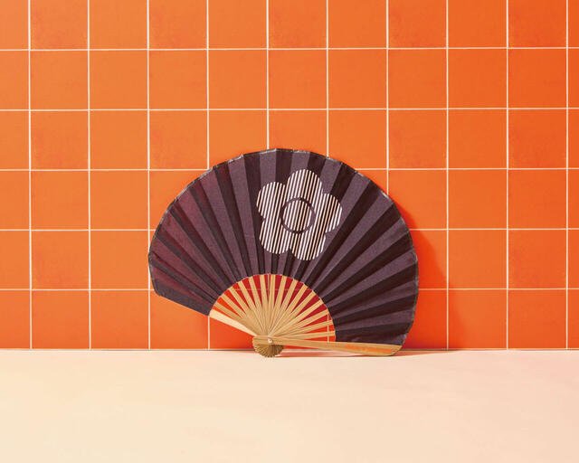 【マリークヮント×Biop】第1弾「ストライプデイジー扇子」2,970円（税込）