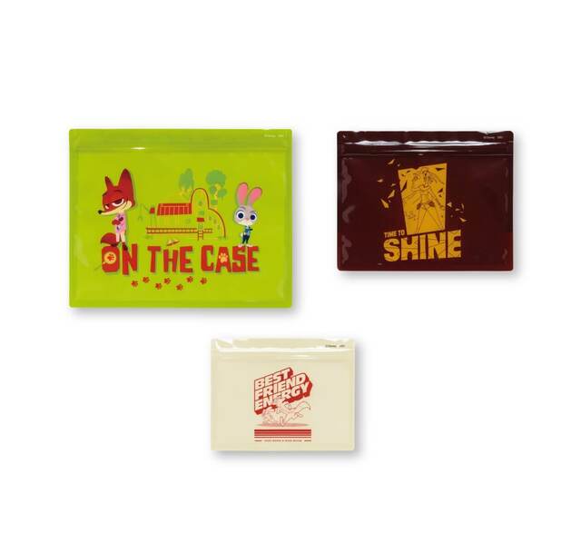 J賞：ジッパーバッグセット｜Happyくじ『ズートピア2』