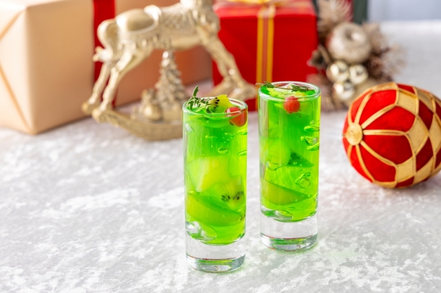 「きらきらクリスマスツリーゼリー」<期間:2025年11月6日~12月28日>【【ヒルトン名古屋】贅沢なクリスマススイーツビュッフェ「Holiday Jewel Box」で“ホリデーシーズン”をより華やかに♪】