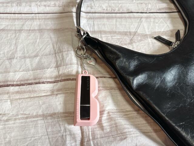 ループにリップケースチャームをつけてみました!