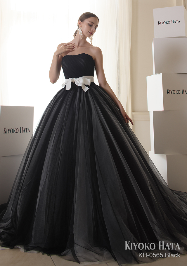 【KIYOKO HATA キヨコハタ】新作ウェディングドレス：KH-0565_Black
