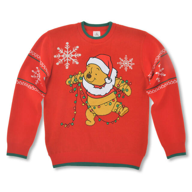プーさん 長袖セーター ライトアップ レッド DISNEY CHRISTMAS 7,800円