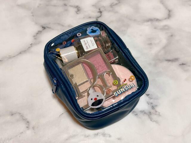 【パペットスンスン×サンキューマート第4弾／ぬいぐるみポーチ】コスメポーチとして使うのもおすすめ！