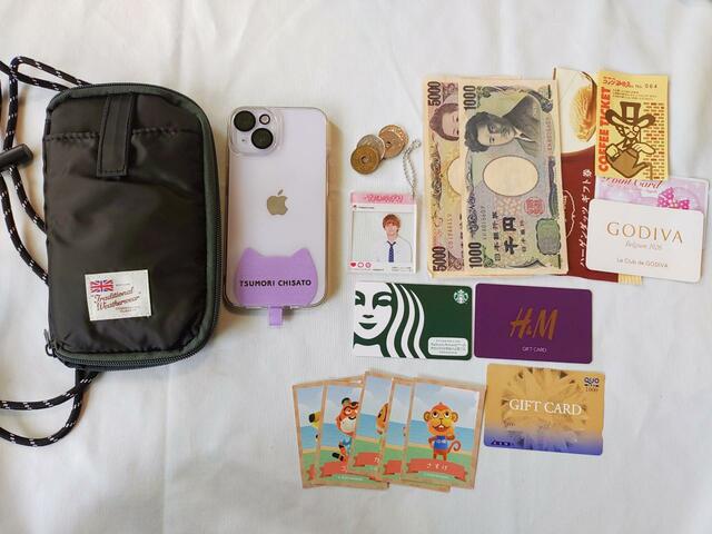 【InRed 6月号】「付録：Traditional Weatherwear スマホケース 撥水加工付きポシェット」薄型なのに、見た目以上に収納力抜群