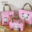 【パンダコパンダ×illusie300】パンダコパンダ スクエア保冷バッグ ￥550、パンダコパンダ 舟形保冷バッグ ￥550、パンダコパンダ ミニ保冷トート ￥550