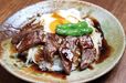 関西ハンバーグの名店／洋食屋 カーネリアン（東三国）　テリヤキビーフ丼定食  925円