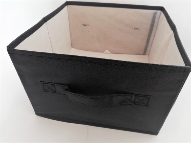 【キャンドゥ】プリント収納ボックス Lサイズ／広げるとこんな感じ