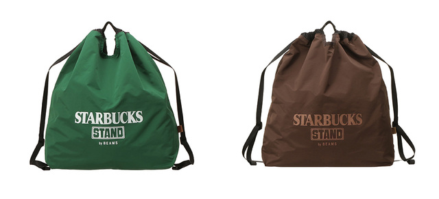 「STARBUCKS STAND by BEAMS　2Way ナップサック」＜価格：5,500円（税込）＞【【スターバックス×BEAMS】新ライフスタイルプロジェクト『STARBUCKS STAND by BEAMS』オンラインストア＆店舗にて販売スタート】
