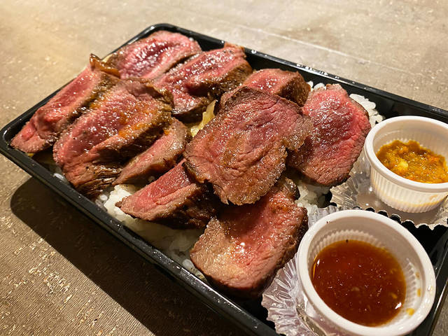 シュラスコ屋さんのステーキ重　1,200円（税込）