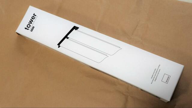 【山崎実業 tower マグネットバスルームタオルハンガー ワイド】パッケージ