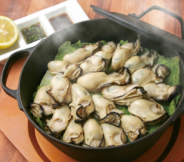 牡蠣の豪快蒸し