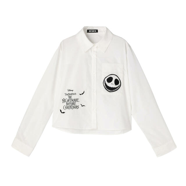 【MARY QUANT（マリークワント）×ナイトメアー・ビフォア・クリスマス】ジャックデザイン ブラウス ¥15,950
