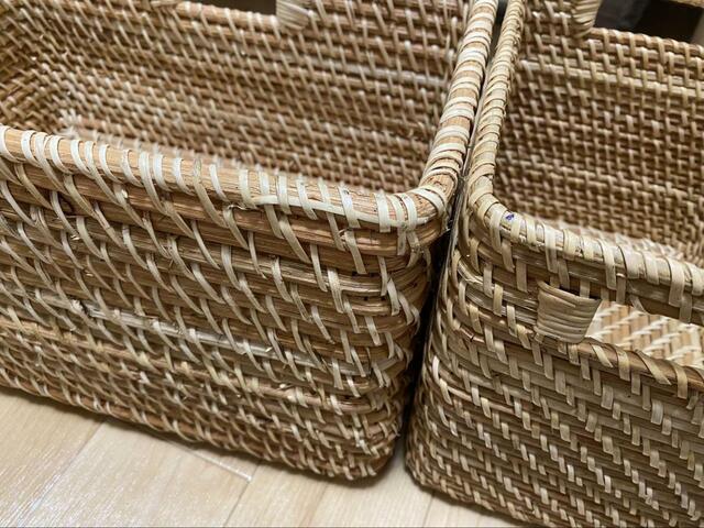 【ニトリ 積み重ねバスケット】別売りでフタが付けられます