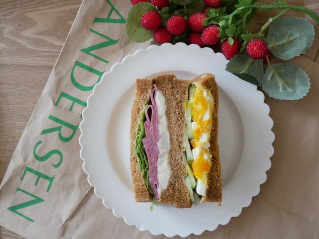 【パストラミビーフポテト＆タマゴサンド】野菜＆卵のおいしさも詰まってます