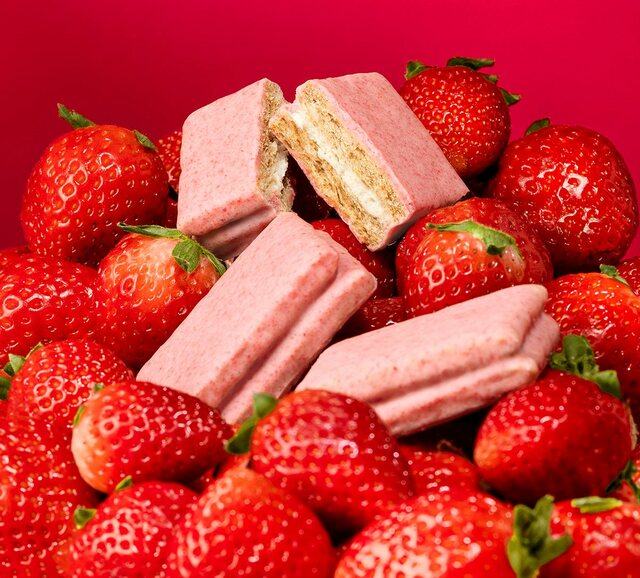 「シュガーバターの木」シュガーバターの木 濃苺ショコラがけサンド(8個入り)1,383円 ◎地下1階 洋菓子売場【阪急うめだ本店のホワイトデー】