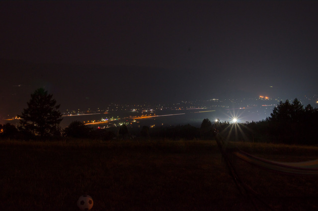 Aエリアからの夜景｜舞子高原オートキャンプ場
