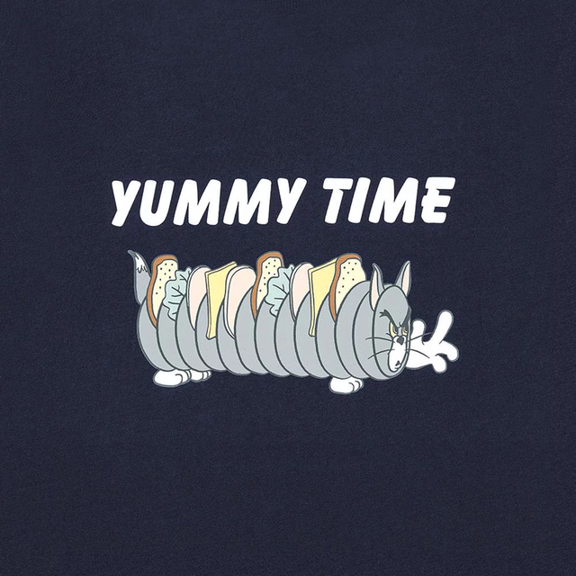 KIDS(男女兼用)コットンラウンジセット(半袖&ショートパンツ) ¥1,290｜GU「トムとジェリー」コレクション