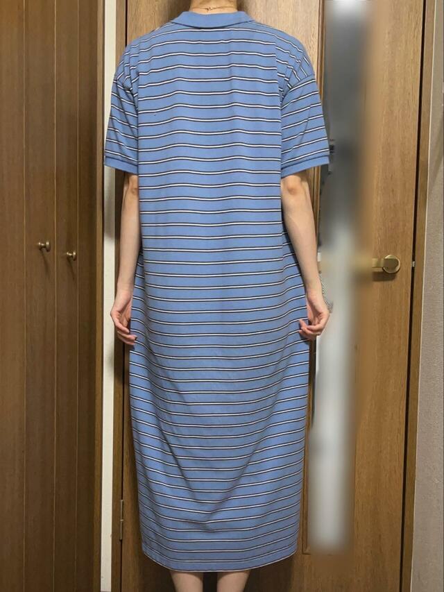 【PENNEYS×coen 別注カノコポロワンピース】透け感もなく、一枚で安心して着られます