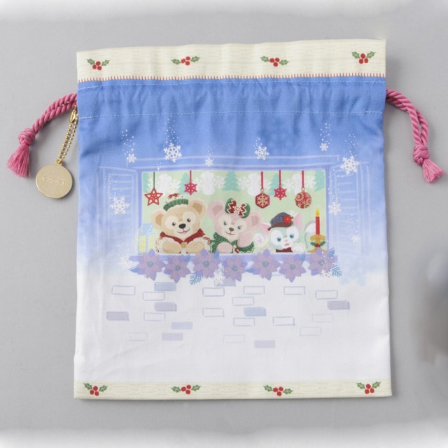 きんちゃく ¥1,100|TDS「クリスマス・ウィッシュ」2015年 ダッフィーのクリスマスグッズ