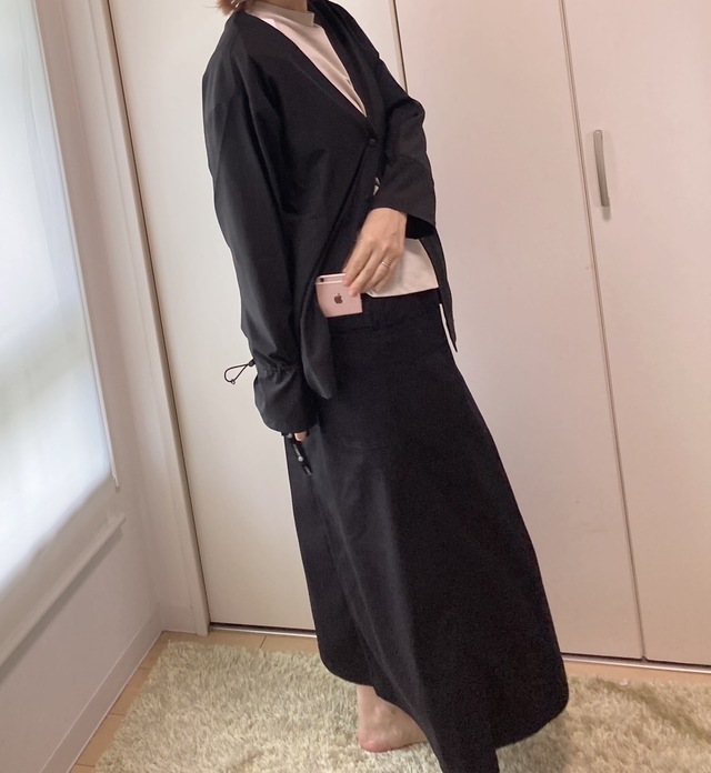 【ワークマン レディースストレージストレッチスカート】カラーはブラウン・カーキ・ブラックがあります