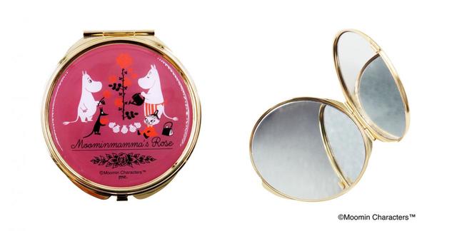 〈マリモクラフト〉ミラー、オイルブラシ 【Moominmammaʼs Rose】 ©Moomin Characters™