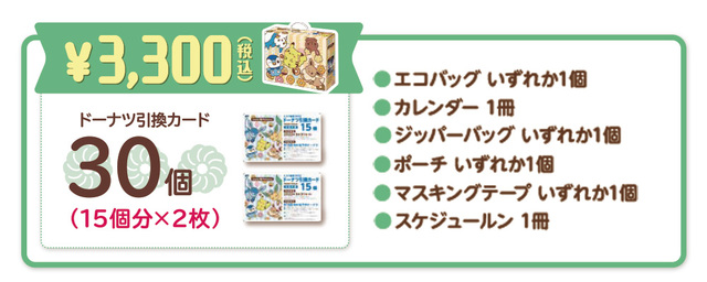 ミスド福袋 3,300円（税込）