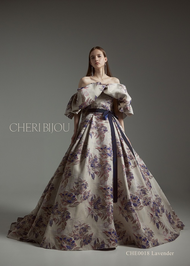 【クラウディア】CHERI BIJOU(シェリービジュー)新作ウェディングドレス|CHE0018_Lavender