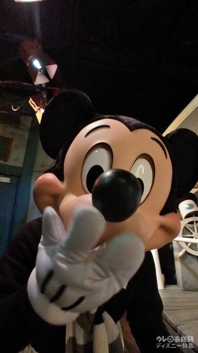 ミッキーは天才なので、胸元に磁気ペンダントでつけているカメラにも気付いてくれました。