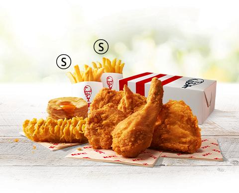 「30%OFFパックB」1,500円〔オリジナルチキン5ピース、カーネルクリスピー、ビスケット、ポテト(S)２個〕ケンタッキーフライドチキン【いいとこぎっしり！30%OFFパック】