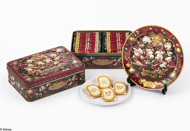 26枚入 イヤープレートセットは、5,500円(本体価格 5,000円)【ミッキー&フレンズ<クリスマス>/ショコラサンド「見ぃつけたっ」】