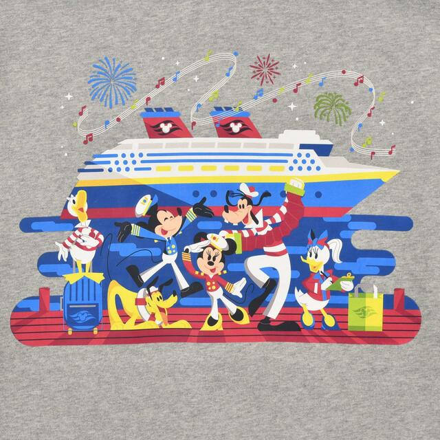 ミッキー&フレンズ 長袖パーカー グレー M L Disney Cruise Line 9,680円